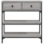 Engineered wood gray Sonoma console table 72.5x25x75 cm by , Side tables - Ref: Foro24-834188, Price: 89,01 €, Discount: %