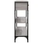 Engineered wood gray Sonoma console table 72.5x25x75 cm by , Side tables - Ref: Foro24-834188, Price: 89,01 €, Discount: %