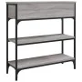 Engineered wood gray Sonoma console table 72.5x25x75 cm by , Side tables - Ref: Foro24-834188, Price: 89,01 €, Discount: %