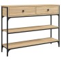 Sonoma Konsolentisch aus Eichenholz 100x25x75 cm von , Seitentische - Ref: Foro24-834181, Preis: 84,18 €, Rabatt: %
