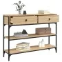 Sonoma Konsolentisch aus Eichenholz 100x25x75 cm von , Seitentische - Ref: Foro24-834181, Preis: 87,70 €, Rabatt: %