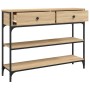 Sonoma Konsolentisch aus Eichenholz 100x25x75 cm von , Seitentische - Ref: Foro24-834181, Preis: 84,18 €, Rabatt: %