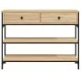 Engineered wood Sonoma oak console table 100x25x75 cm by , Side tables - Ref: Foro24-834181, Price: 89,41 €, Discount: %