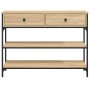 Sonoma Konsolentisch aus Eichenholz 100x25x75 cm von , Seitentische - Ref: Foro24-834181, Preis: 84,18 €, Rabatt: %