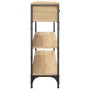 Sonoma Konsolentisch aus Eichenholz 100x25x75 cm von , Seitentische - Ref: Foro24-834181, Preis: 84,18 €, Rabatt: %