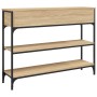 Sonoma Konsolentisch aus Eichenholz 100x25x75 cm von , Seitentische - Ref: Foro24-834181, Preis: 84,18 €, Rabatt: %