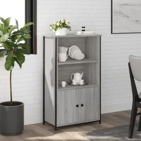 Hohes Sideboard Holzwerkstoff Sonoma grau 62x32x103,5 cm von , Sideboards - Ref: Foro24-834218, Preis: 74,08 €, Rabatt: %
