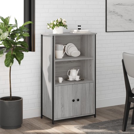 Tall Sonoma gray engineered wood sideboard 62x32x103.5 cm by , Sideboards - Ref: Foro24-834218, Price: 74,95 €, Discount: %