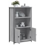 Tall Sonoma gray engineered wood sideboard 62x32x103.5 cm by , Sideboards - Ref: Foro24-834218, Price: 74,95 €, Discount: %