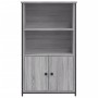 Tall Sonoma gray engineered wood sideboard 62x32x103.5 cm by , Sideboards - Ref: Foro24-834218, Price: 74,95 €, Discount: %
