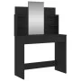 Tocador con espejo negro 96x39x142 cm de , Tocadores para dormitorios - Ref: Foro24-837575, Precio: 89,50 €, Descuento: %