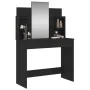 Dresser with black mirror 96x39x142 cm by , Bedroom Dressers - Ref: Foro24-837575, Price: 89,50 €, Discount: %