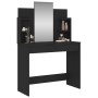 Tocador con espejo negro 96x39x142 cm de , Tocadores para dormitorios - Ref: Foro24-837575, Precio: 93,75 €, Descuento: %