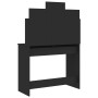 Tocador con espejo negro 96x39x142 cm de , Tocadores para dormitorios - Ref: Foro24-837575, Precio: 93,75 €, Descuento: %