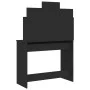 Tocador con espejo negro 96x39x142 cm de , Tocadores para dormitorios - Ref: Foro24-837575, Precio: 89,50 €, Descuento: %