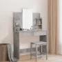 Dresser with concrete gray mirror 96x39x142 cm by , Bedroom Dressers - Ref: Foro24-837577, Price: 79,22 €, Discount: %