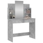 Schminktisch mit Spiegel in betongrauer Farbe 96x39x142 cm von , Schlafzimmerkommoden - Ref: Foro24-837577, Preis: 80,19 €, R...