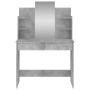 Schminktisch mit Spiegel in betongrauer Farbe 96x39x142 cm von , Schlafzimmerkommoden - Ref: Foro24-837577, Preis: 80,19 €, R...