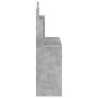 Dresser with concrete gray mirror 96x39x142 cm by , Bedroom Dressers - Ref: Foro24-837577, Price: 80,19 €, Discount: %