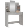 Tocador con espejo color gris Sonoma 96x39x142 cm de , Tocadores para dormitorios - Ref: Foro24-837580, Precio: 127,53 €, Des...