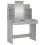 Tocador con espejo color gris Sonoma 96x39x142 cm de , Tocadores para dormitorios - Ref: Foro24-837580, Precio: 127,53 €, Des...