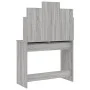 Tocador con espejo color gris Sonoma 96x39x142 cm de , Tocadores para dormitorios - Ref: Foro24-837580, Precio: 120,73 €, Des...