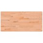 Banco de trabajo madera maciza de haya y metal 115x55x81,5 cm