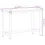 Werkbank aus massivem Buchenholz und Metall, 115 x 55 x 81,5 cm von , Arbeitstische - Ref: Foro24-3188904, Preis: 153,88 €, R...