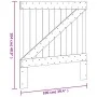 Cabecero de madera maciza de pino 100x104 cm de , Cabeceros y pies de cama - Ref: Foro24-358398, Precio: 40,98 €, Descuento: %