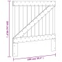 Kopfteil aus massivem Kiefernholz, 100 x 104 cm von , Kopf- und Fußteile - Ref: Foro24-358398, Preis: 41,35 €, Rabatt: %