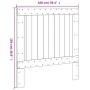 Massives Kiefernholz-Kopfteil 100x104 cm von , Kopf- und Fußteile - Ref: Foro24-358391, Preis: 46,43 €, Rabatt: %