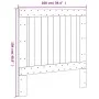 Massives Kiefernholz-Kopfteil 100x104 cm von , Kopf- und Fußteile - Ref: Foro24-358391, Preis: 45,97 €, Rabatt: %