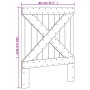 Bettkopfteil aus massivem Kiefernholz, 80 x 104 cm von , Kopf- und Fußteile - Ref: Foro24-358403, Preis: 39,34 €, Rabatt: %