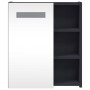 Bathroom cabinet with mirror and LED light gray 45x13x52 cm by , bathroom vanities - Ref: Foro24-357966, Price: 77,84 €, Disc...