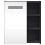 Bathroom cabinet with mirror and LED light gray 45x13x52 cm by , bathroom vanities - Ref: Foro24-357966, Price: 76,61 €, Disc...