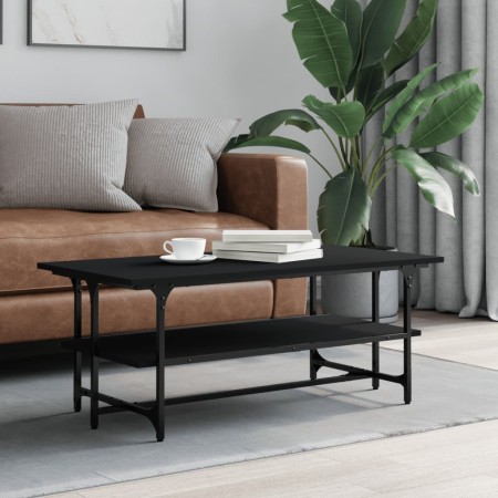 Mesa de centro de madera contrachapada negro 100x50x40 cm de , Mesas de centro - Ref: Foro24-835319, Precio: 53,34 €, Descuen...
