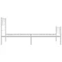 Estructura cama metal con cabecero y pie cama blanca 90x190 cm de , Camas y somieres - Ref: Foro24-355522, Precio: 69,97 €, D...