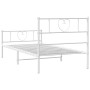 Metallbettgestell mit Kopf- und Fußteil weiß 75x190 cm von , Betten und Lattenroste - Ref: Foro24-355520, Preis: 73,50 €, Rab...