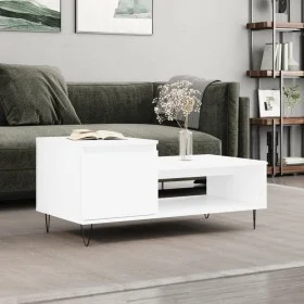Couchtisch aus weißem Sperrholz, 100 x 50 x 45 cm von , Couchtisch - Ref: Foro24-830828, Preis: 56,75 €, Rabatt: %