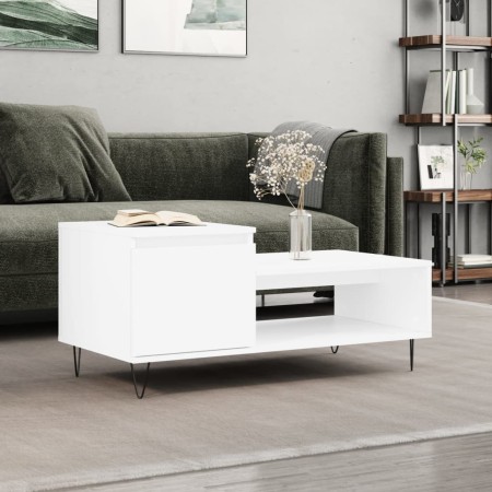 Couchtisch aus weißem Sperrholz, 100 x 50 x 45 cm von , Couchtisch - Ref: Foro24-830828, Preis: 57,33 €, Rabatt: %