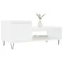 Mesa de centro madera contrachapada blanco 100x50x45 cm de , Mesas de centro - Ref: Foro24-830828, Precio: 56,75 €, Descuento: %