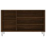 Mueble zapatero madera contrachapada roble marrón 102x36x60 cm