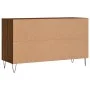 Mueble zapatero madera contrachapada roble marrón 102x36x60 cm de , Zapateros y organizadores de calzado - Ref: Foro24-831419...