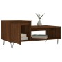 Mesa de centro madera contrachapada roble marrón 100x50x45 cm de , Mesas de centro - Ref: Foro24-830835, Precio: 47,80 €, Des...
