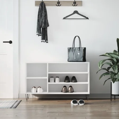 White plywood shoe cabinet 102x36x60 cm by , Shoe racks and shoe organizers - Ref: Foro24-831412, Price: 47,03 €, Discount: %