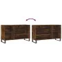 Mueble zapatero madera contrachapada roble ahumado 102x36x60 cm de , Zapateros y organizadores de calzado - Ref: Foro24-83142...