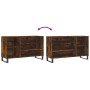 Schuhschrank aus geräuchertem Eichensperrholz, 102 x 36 x 60 cm von , Schuhregale und Schuhorganisatoren - Ref: Foro24-831425...