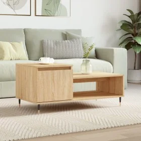 Couchtisch aus Sonoma-Eichensperrholz, 100 x 50 x 45 cm von , Couchtisch - Ref: Foro24-830823, Preis: 46,62 €, Rabatt: %
