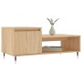 Sonoma oak plywood coffee table 100x50x45 cm by , Coffee table - Ref: Foro24-830823, Price: 47,30 €, Discount: %