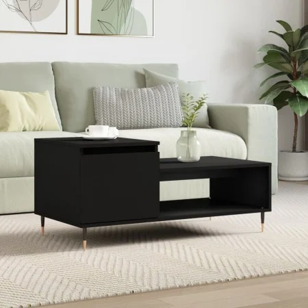 Couchtisch aus schwarzem Sperrholz, 100 x 50 x 45 cm von , Couchtisch - Ref: Foro24-830821, Preis: 48,38 €, Rabatt: %